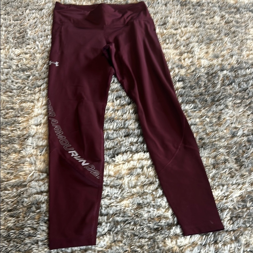 Under Armour Maroon Performance Leggings